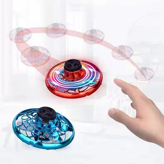 Flying Ball Toy Hand Controlled Space Orb Mini Drone UFO Boomerang Ball 360 Rotating LED Lights Levitation Rechargeable Fly Gift